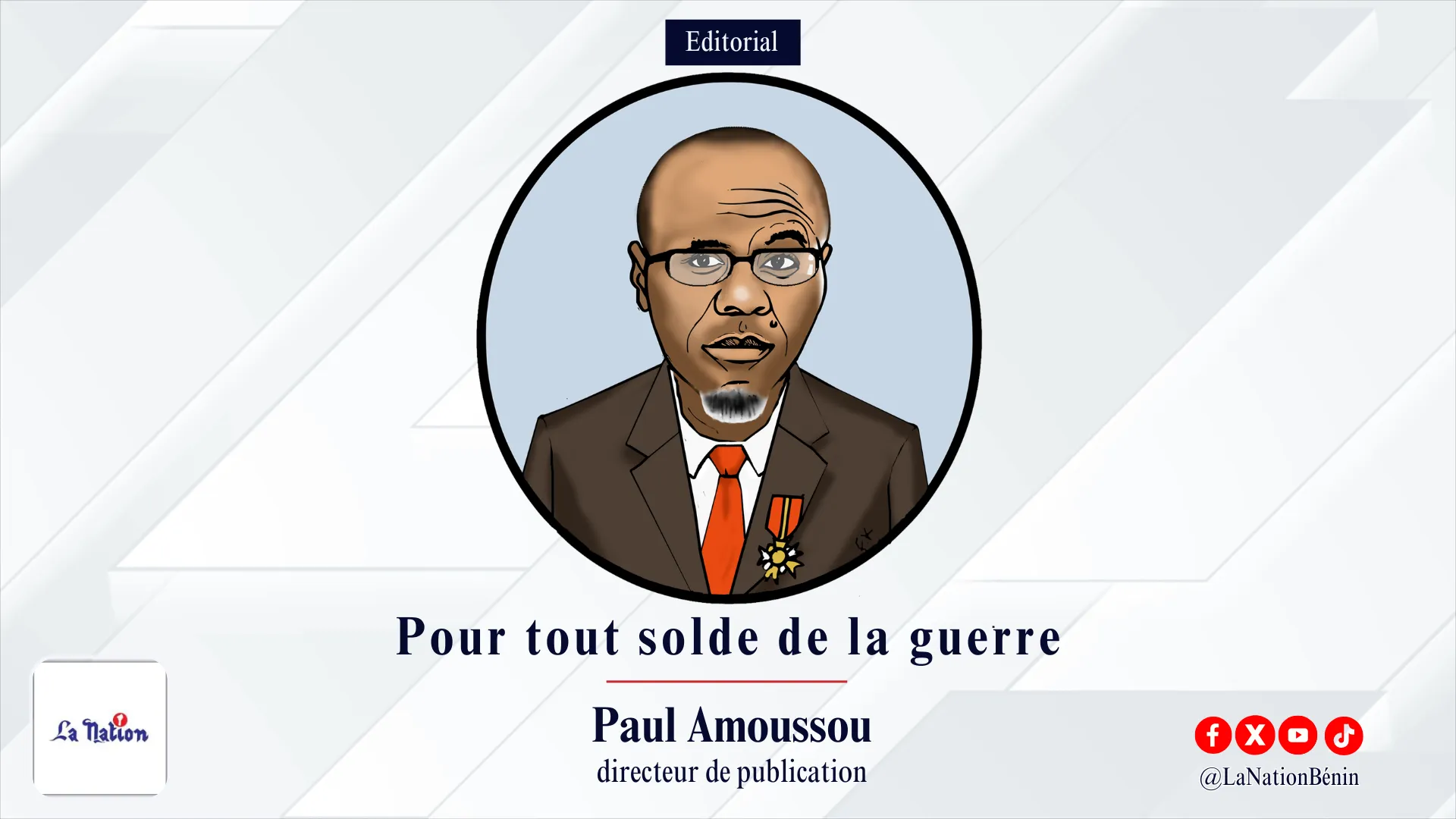 Editorial de la Paul AMOUSSOU